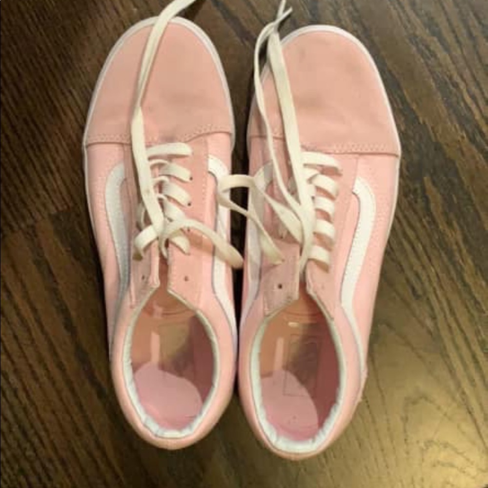 Women’s size 7 pale pink Vans